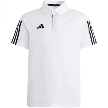 T-shirt adidas Tiro 23 Competition Cotton para criança branca IC4576 140cm