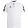 T-shirt adidas Tiro 23 Competition Cotton para criança branca IC4576 140cm