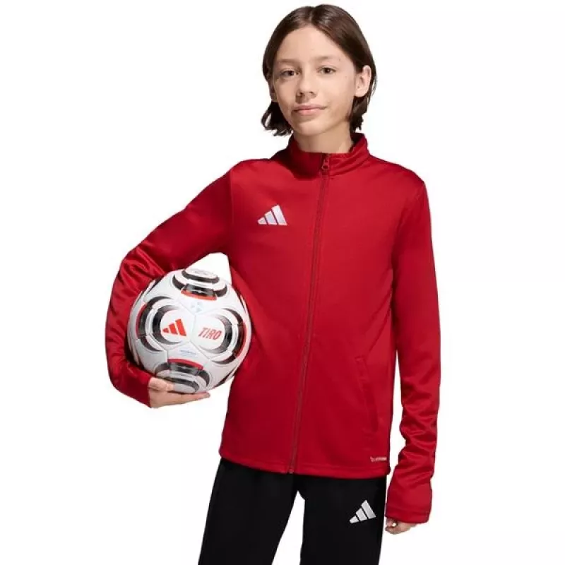 Casaco de treino adidas Entrada 26 para criança vermelho JZ6612 140cm