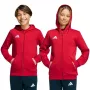 Sweatshirt com fecho adidas Entrada 26 Full Zip criança vermelho KH1781 116cm