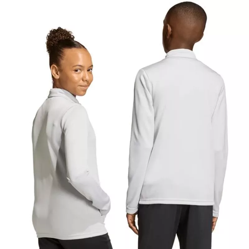 Sweatshirt de treino adidas Entrada 26 para criança cinzento-claro JZ6610 116cm