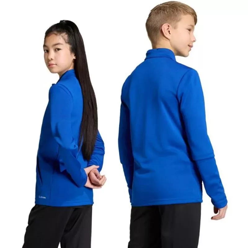 Sweatshirt de treino adidas Entrada 26 Track criança azul JZ6607 116cm