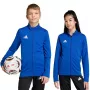 Sweatshirt de treino adidas Entrada 26 Track criança azul JZ6607 128cm