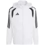 Casaco corta-vento adidas Tiro 26 League criança branco JY9722 140cm