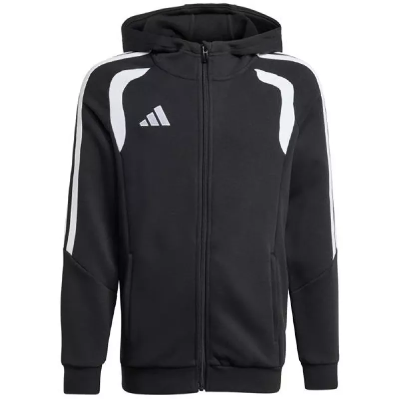 Sweatshirt com capuz e fecho completo adidas Tiro 26 League criança preto KF3324 164cm