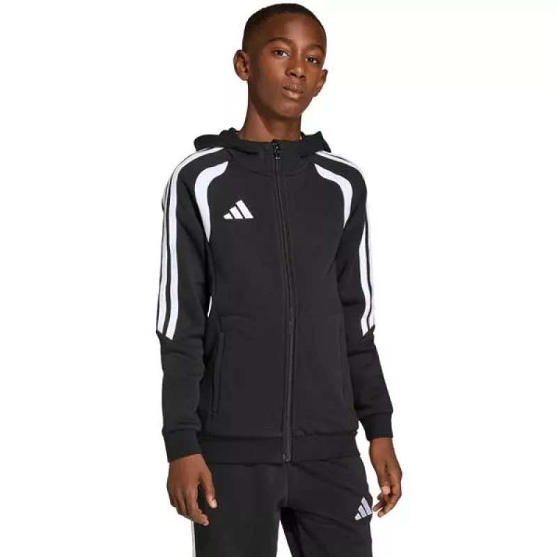 Sweatshirt com capuz e fecho completo adidas Tiro 26 League criança preto KF3324 164cm