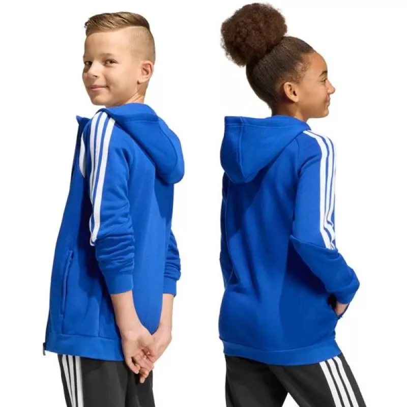 Sweatshirt com capuz e fecho completo adidas Tiro 26 League criança azul KF9102 140cm