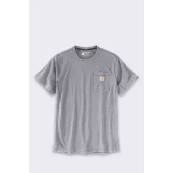 T-shirt Carhartt Force Mid Pocket cinzento mesclado
