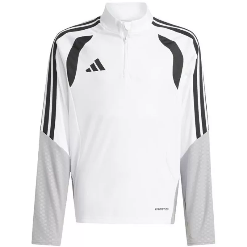 Sweatshirt de treino adidas Tiro 26 Competition Top criança branco-cinzento KA7577 164cm