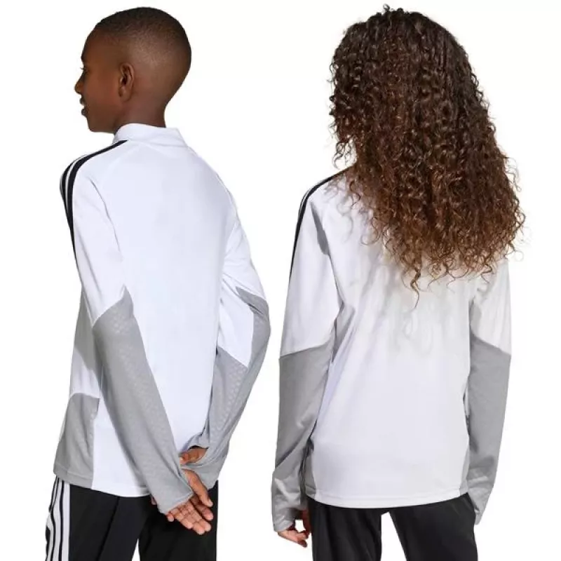 Sweatshirt de treino adidas Tiro 26 Competition Top criança branco-cinzento KA7577 164cm