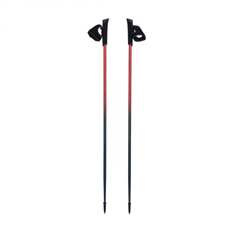 Bastões de Nordic Walking Pro Trainer 110cm Viking vermelho/preto