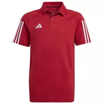 T-shirt criança adidas Tiro 23 Competition Cotton Polo vermelho HI4715 152cm