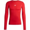 T-shirt de manga comprida de homem adidas Techfit vermelho JP2926 XL