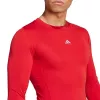 T-shirt de manga comprida de homem adidas Techfit vermelho JP2926 L