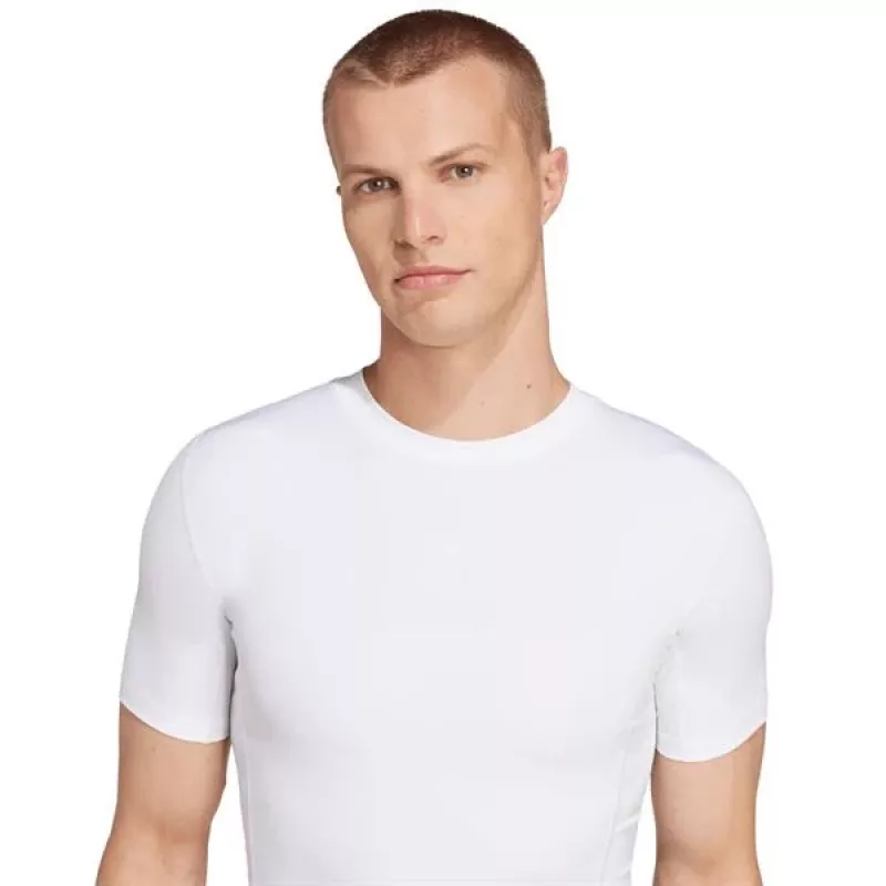 T-shirt de manga curta de homem adidas Techfit branco JP4675 M