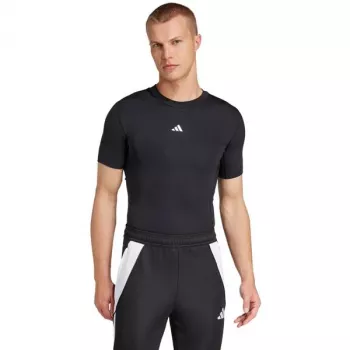T-shirt de manga curta de homem adidas Techfit preto JP4674 S