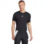 T-shirt de manga curta de homem adidas Techfit preto JP4674 S