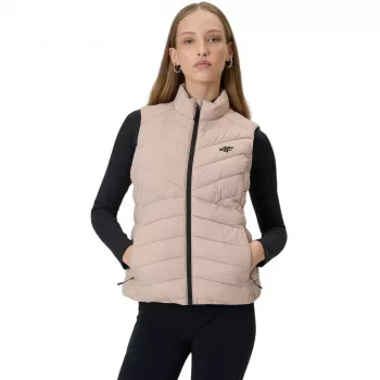 Casaco sem mangas mulher 4F F347 bege 4FWSS26TVJAF347 83S XL