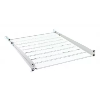 Prateleira de rack fixa 1U DIGITUS TN-19-550-1U-GY, 550 mm de profundidade, cinzento RAL 7035, capacidade de carga 25 kg