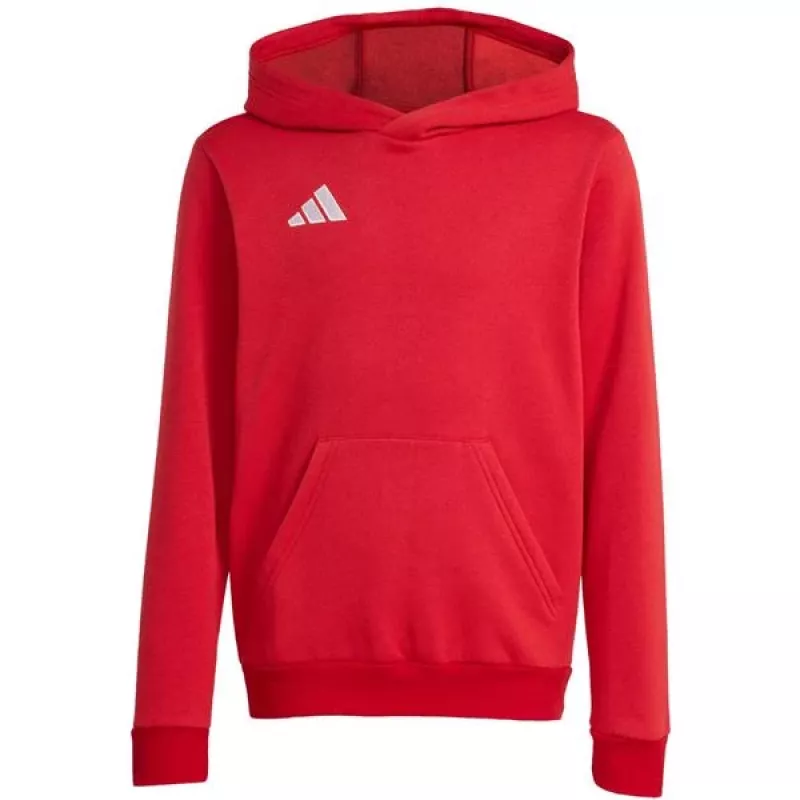 Sweatshirt com capuz adidas Entrada 26 criança vermelho JZ6568 128cm