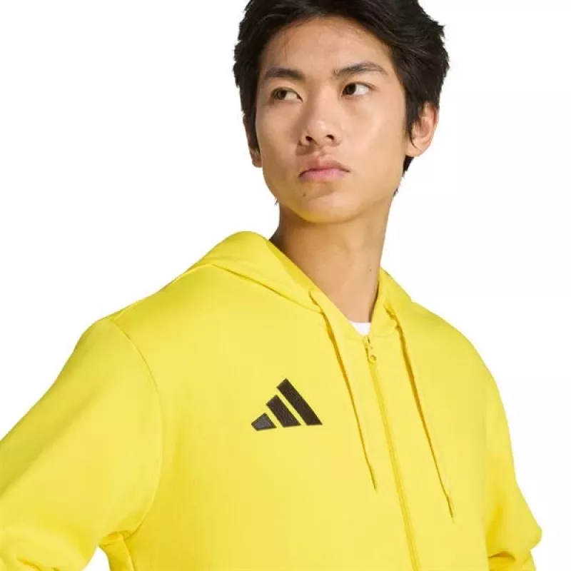 Sweatshirt com capuz com fecho adidas Entrada 26 homem amarelo KF8964 2XL
