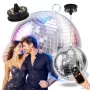 Bola de discoteca espelhada LIGHT4ME MBM 40 IR prateada