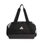 Mala de desporto adidas Tiro Duffle pequena com compartimento inferior preta JY7939