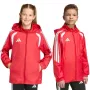 Casaco corta-vento adidas Tiro 26 League criança vermelho JY9724 152cm
