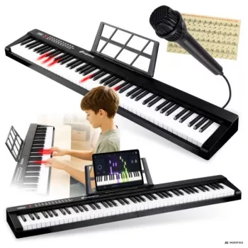Piano digital portátil SUPRIMO P-881 BK preto