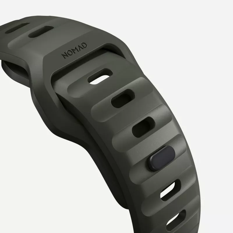 NOMAD Sport Band – bracelete para Apple Watch 46mm/49mm em FKM (ash green)