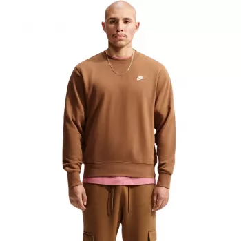 Nike Club FT sweatshirt de homem castanho-claro FN3888 270 XL