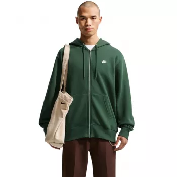 Nike Club BB FZ Hoodie sweatshirt com capuz de homem verde FN3861 323 S