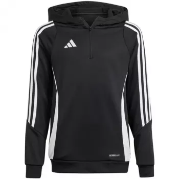 Sweatshirt com capuz de criança adidas Tiro 24 Training preto IJ9960 164cm