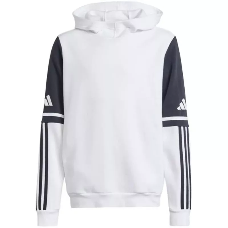 Sweatshirt com capuz de criança adidas Squadra 25 Sweat Hoody branco JD4807 128cm
