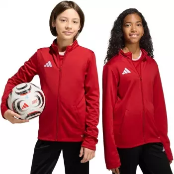 Blusa de criança adidas Entrada 26 Track vermelho JZ6612 128cm
