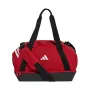 Saco de desporto adidas Tiro Duffle Small com compartimento inferior vermelho JY7964