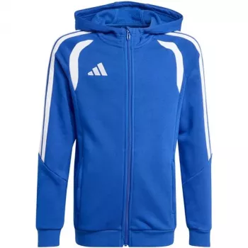 Sweatshirt com capuz criança adidas Tiro 26 League Sweat Full Zip Hoodie azul KF9102 152cm