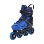 Patins em linha Meteor Loky para criança, preto-azul, Tamanho 30-33