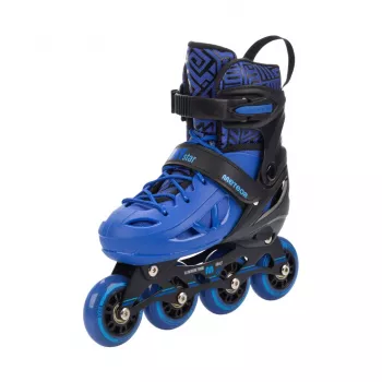 Patins em linha Meteor Loky preto-azul 17484-17485 34-37