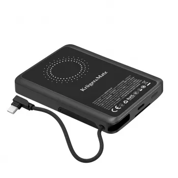 Powerbank KRUGER & MATZ KM0916 10000 mAh com Quick Charge 3.0 e Power Delivery 3.0, preto
