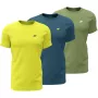 T-shirt de homem 4F M4217 pack de 3 amarelo, azul, verde 4FWSS26TTSHM4217 90S 5XL