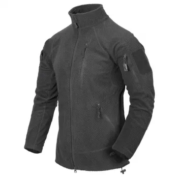 Casaco de velo ALPHA TACTICAL - Grid Fleece - Shadow Grey