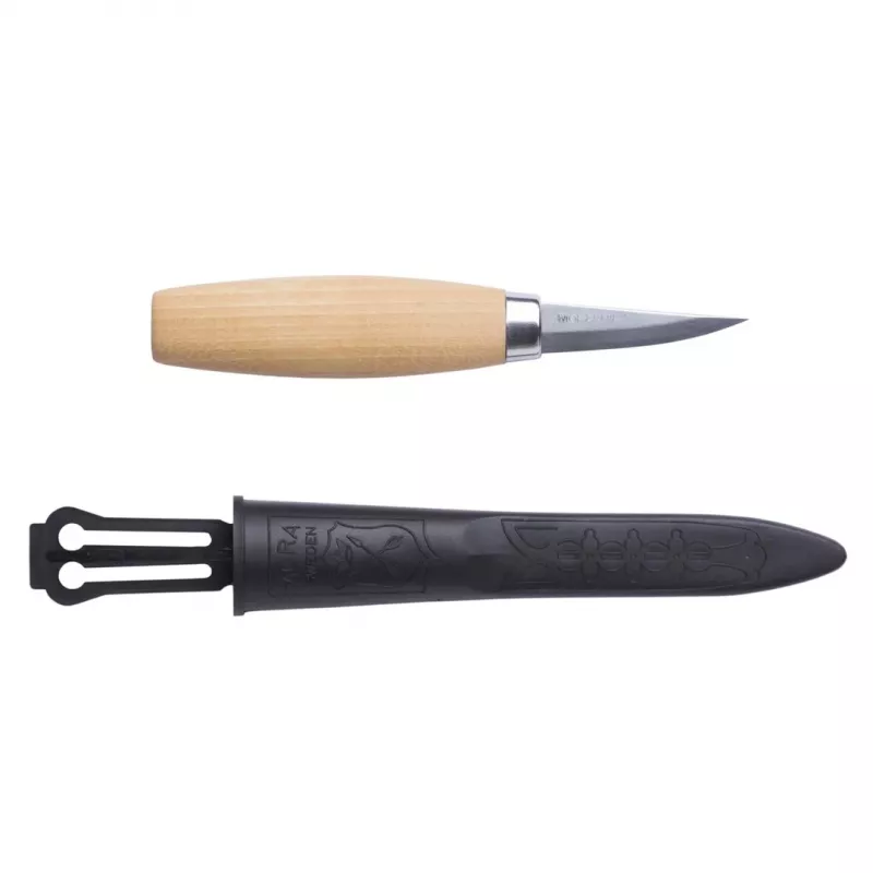 Faca Morakniv Wood Carving 120 em aço laminado