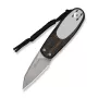 Faca Civivi Purr Nitro-V laranja preto e branco G10