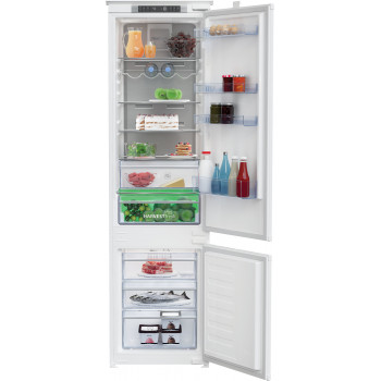 Frigorífico BEKO BCNA306E4SN encastrável, 193,5 cm, classe de eficiência energética E, HarvestFresh, Neo Frost, Metal Wall