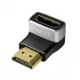 LogiLink AH0005A adaptador HDMI 8K 90° macho para fêmea 48 Gbps preto