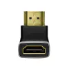 LogiLink AH0005A adaptador HDMI 8K 90° macho para fêmea 48 Gbps preto
