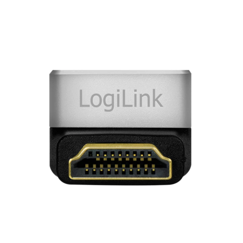 LogiLink AH0005A adaptador HDMI 8K 90° macho para fêmea 48 Gbps preto