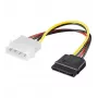 EXSYS Cabo de alimentação S-ATA 1 x 4 pinos para 1 x 15 pinos, 15 cm (EX-K3610)