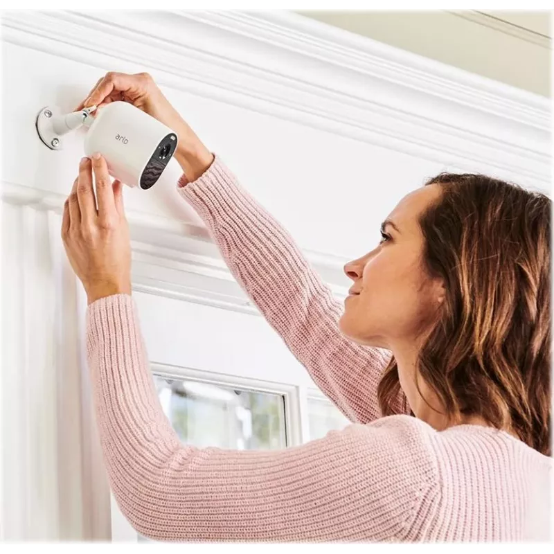 Arlo Essential 3 câmara de vigilância PTZ 2K (pack de 2, branco)